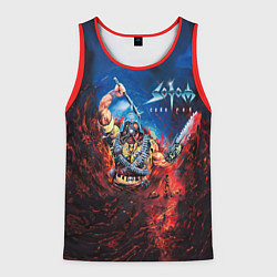 Майка-безрукавка мужская Sodom Cod red, цвет: 3D-красный