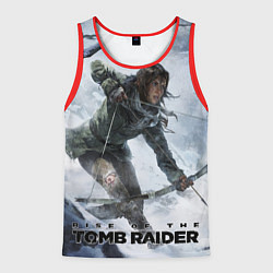 Майка-безрукавка мужская Lara is hunting, цвет: 3D-красный
