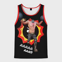 Майка-безрукавка мужская Serious Sam - kamikaze, цвет: 3D-красный