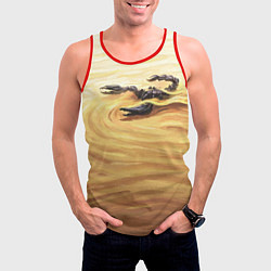 Майка-безрукавка мужская Жало скорпиона, цвет: 3D-красный — фото 2