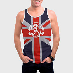 Майка-безрукавка мужская Asking Alexandria британский флаг, цвет: 3D-белый — фото 2