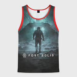 Майка-безрукавка мужская Fort Solis, цвет: 3D-красный