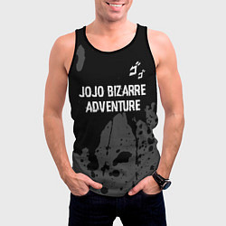 Майка-безрукавка мужская JoJo Bizarre Adventure glitch на темном фоне: симв, цвет: 3D-черный — фото 2