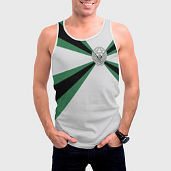 Майка-безрукавка мужская Железнодорожные войска, цвет: 3D-белый — фото 2