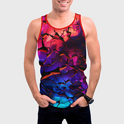 Майка-безрукавка мужская Светящаяся Земля, цвет: 3D-красный — фото 2