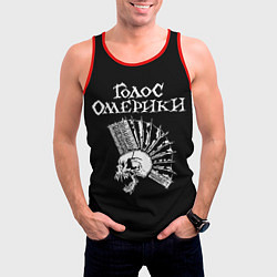 Майка-безрукавка мужская Голос Омерики, цвет: 3D-красный — фото 2