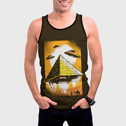 Майка-безрукавка мужская Pyramid launch, цвет: 3D-черный — фото 2