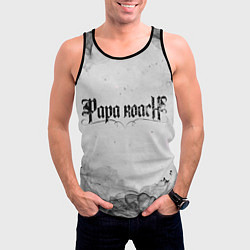Майка-безрукавка мужская Papa Roach grey, цвет: 3D-черный — фото 2