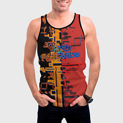 Майка-безрукавка мужская Киберпанк - Cyber Bastards, цвет: 3D-черный — фото 2