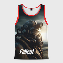Майка-безрукавка мужская Fallout man game, цвет: 3D-красный