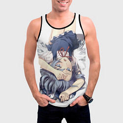 Майка-безрукавка мужская Touhou Project Cirno Тируно, цвет: 3D-черный — фото 2