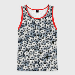 Майка-безрукавка мужская Узор с мячиками, цвет: 3D-красный
