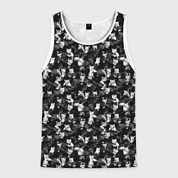 Мужская майка без рукавов Камуфляж с котиками