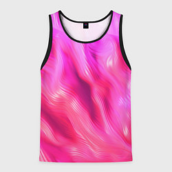 Майка-безрукавка мужская Pink abstract texture, цвет: 3D-черный