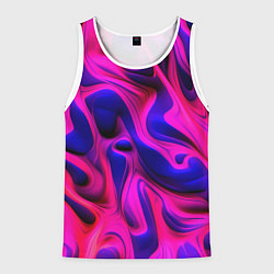Мужская майка без рукавов Pink blue abstract