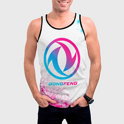 Майка-безрукавка мужская Dongfeng neon gradient style, цвет: 3D-черный — фото 2