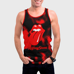 Майка-безрукавка мужская Rolling Stone rock, цвет: 3D-красный — фото 2