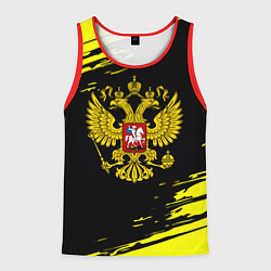 Майка-безрукавка мужская Имперская Россия герб, цвет: 3D-красный
