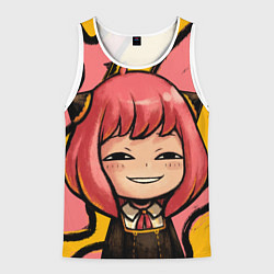 Майка-безрукавка мужская Аня Форджер лицо, цвет: 3D-белый