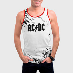Майка-безрукавка мужская ACDC rock collection краски черепа, цвет: 3D-красный — фото 2