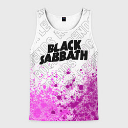 Майка-безрукавка мужская Black Sabbath rock legends посередине, цвет: 3D-белый