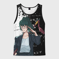 Майка-безрукавка мужская Маки дзенин из магической битвы, цвет: 3D-черный