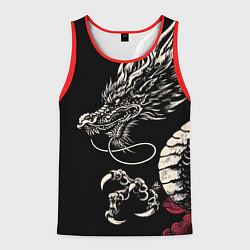 Майка-безрукавка мужская Japanese dragon - irezumi - art, цвет: 3D-красный