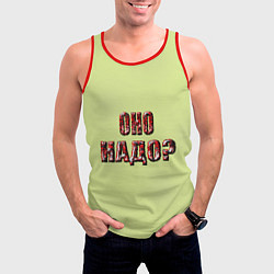 Майка-безрукавка мужская Оно надо, цвет: 3D-красный — фото 2