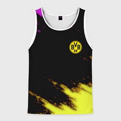 Майка-безрукавка мужская Borussia Dortmund sport, цвет: 3D-белый