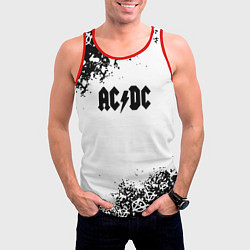 Майка-безрукавка мужская AC DC anarchy rock, цвет: 3D-красный — фото 2
