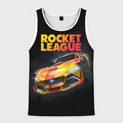 Майка-безрукавка мужская Rocket League - Tyranno GXT, цвет: 3D-белый