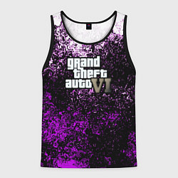 Майка-безрукавка мужская Grand Theft Auto 6 vice city, цвет: 3D-черный