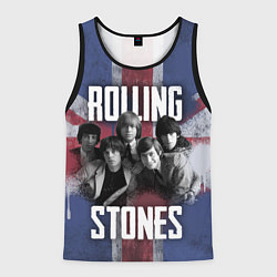 Майка-безрукавка мужская Rolling Stones - Great britain, цвет: 3D-черный