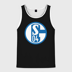 Майка-безрукавка мужская Schalke 04 fc club sport, цвет: 3D-белый