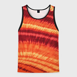 Майка-безрукавка мужская Тай-дай разводы, цвет: 3D-черный