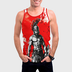 Майка-безрукавка мужская Спартак победитель крупно - красные брызги крови, цвет: 3D-красный — фото 2