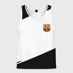 Майка-безрукавка мужская Barcelona краски чёрные спорт, цвет: 3D-белый