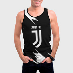 Майка-безрукавка мужская Juventus краски текстура, цвет: 3D-черный — фото 2