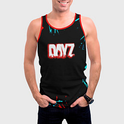 Майка-безрукавка мужская DayZ краски, цвет: 3D-красный — фото 2