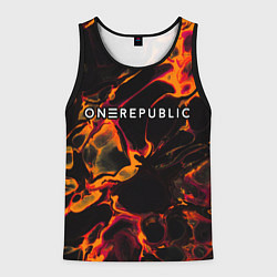 Мужская майка без рукавов OneRepublic red lava