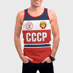 Майка-безрукавка мужская Союз Советских Социалистических Республик - СССР, цвет: 3D-красный — фото 2