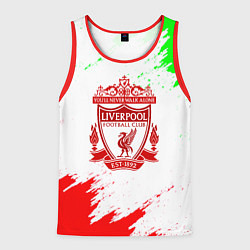 Майка-безрукавка мужская Liverpool краски спорт, цвет: 3D-красный