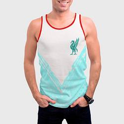 Майка-безрукавка мужская Liverpool logo texture fc, цвет: 3D-красный — фото 2
