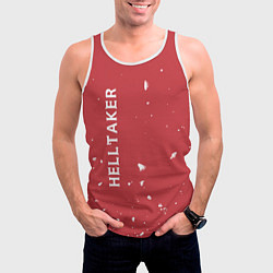 Майка-безрукавка мужская Helltaker, цвет: 3D-белый — фото 2