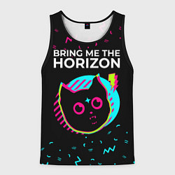 Майка-безрукавка мужская Bring Me the Horizon - rock star cat, цвет: 3D-черный