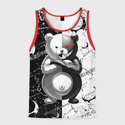 Майка-безрукавка мужская Monokuma - Danganronpa, цвет: 3D-красный