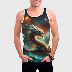 Майка-безрукавка мужская The incredible space dragon, цвет: 3D-белый — фото 2