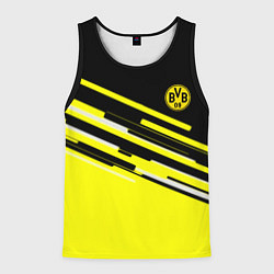 Майка-безрукавка мужская Borussia текстура спорт, цвет: 3D-черный