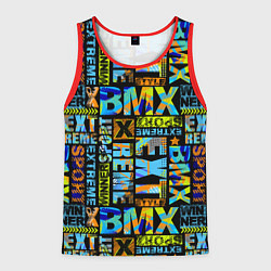 Майка-безрукавка мужская Extreme sport BMX, цвет: 3D-красный