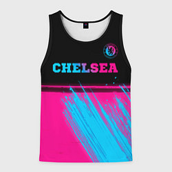 Мужская майка без рукавов Chelsea - neon gradient посередине